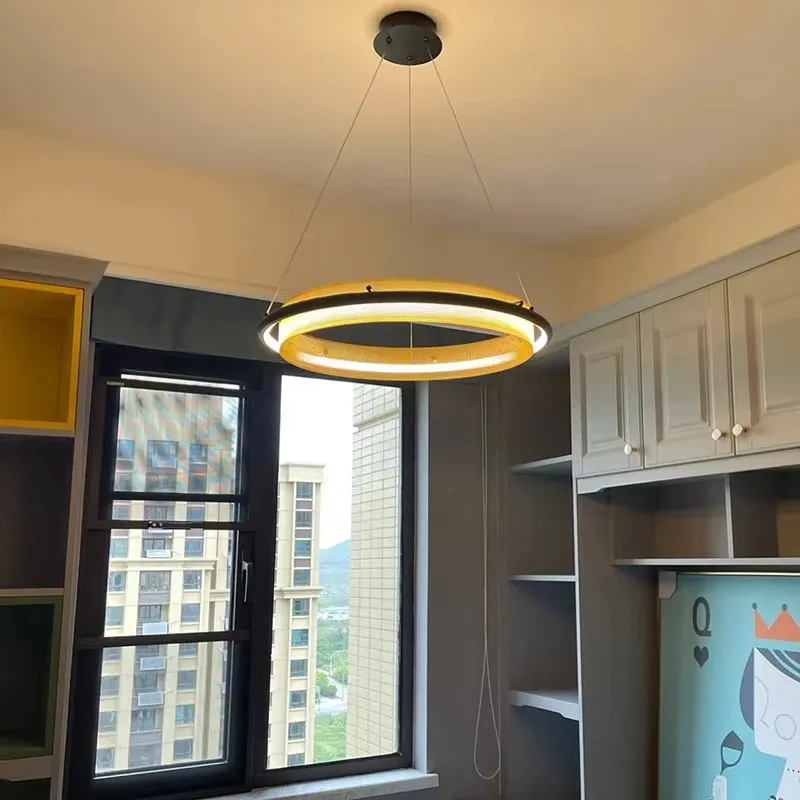 IIS Wogone Minimalist Circular/Rectangular LED Chandelier