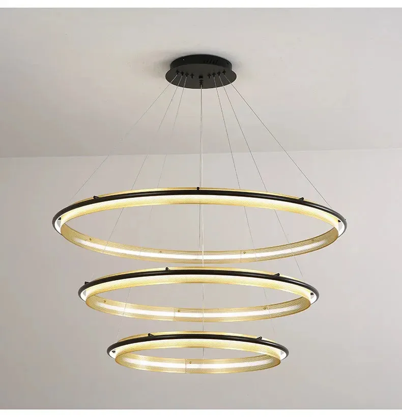 IIS Wogone Minimalist Circular/Rectangular LED Chandelier