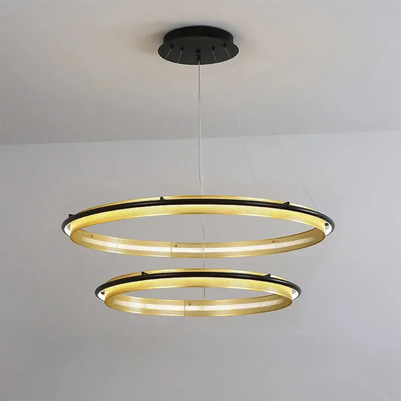 IIS Wogone Minimalist Circular/Rectangular LED Chandelier