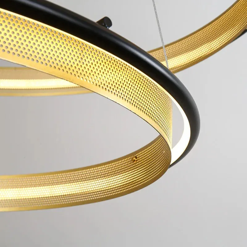 IIS Wogone Minimalist Circular/Rectangular LED Chandelier