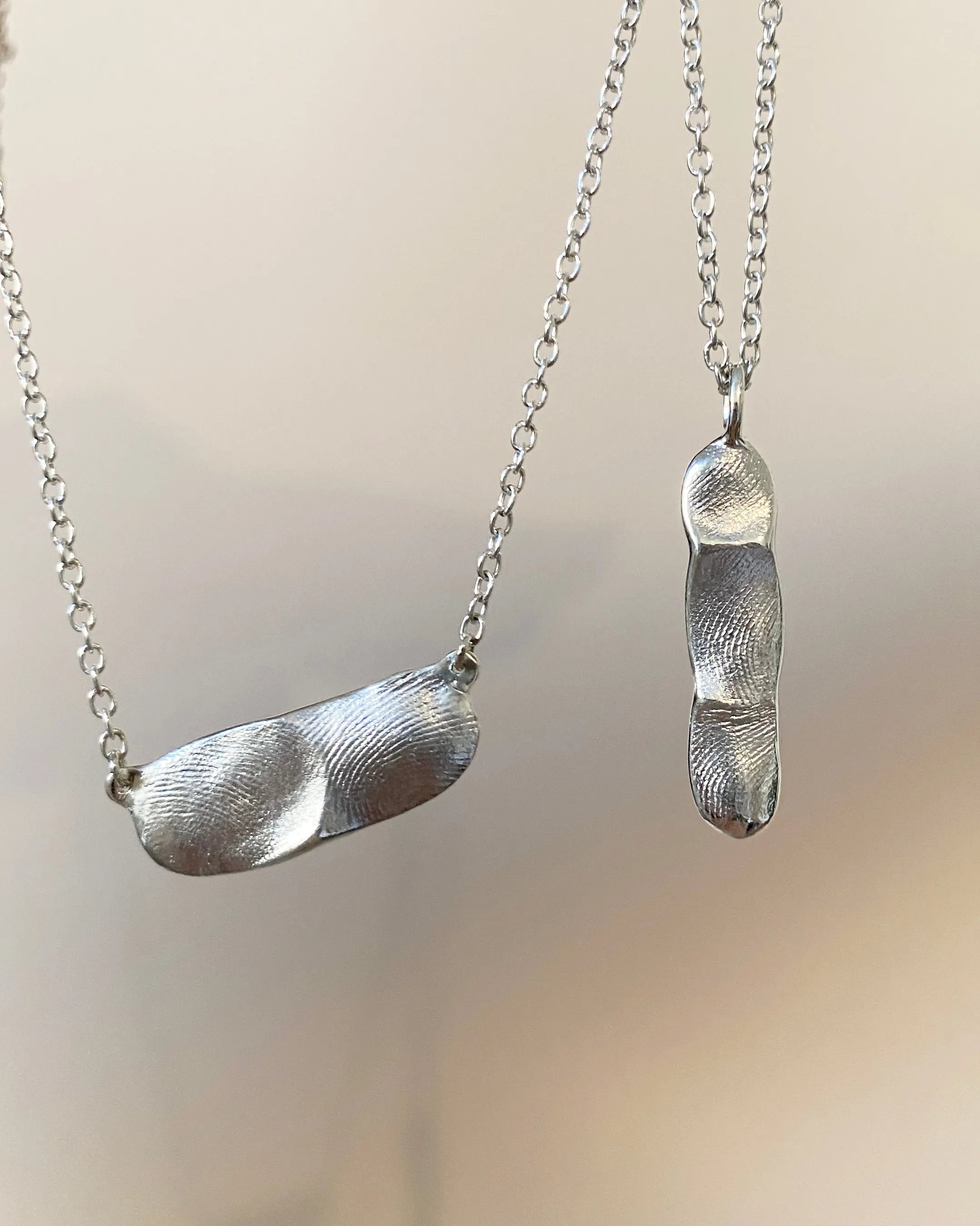Impression Bar Necklace | Silver