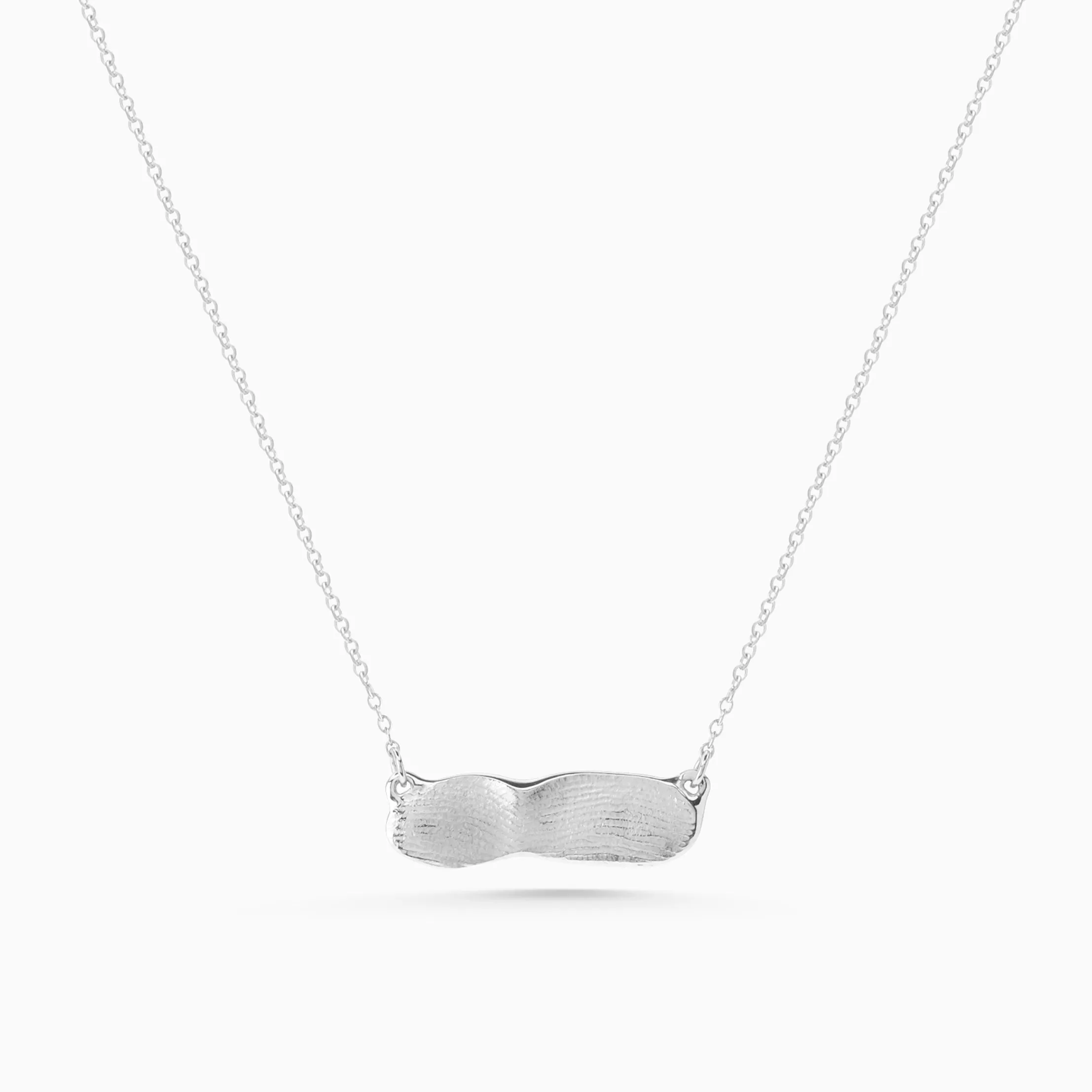 Impression Bar Necklace | Silver