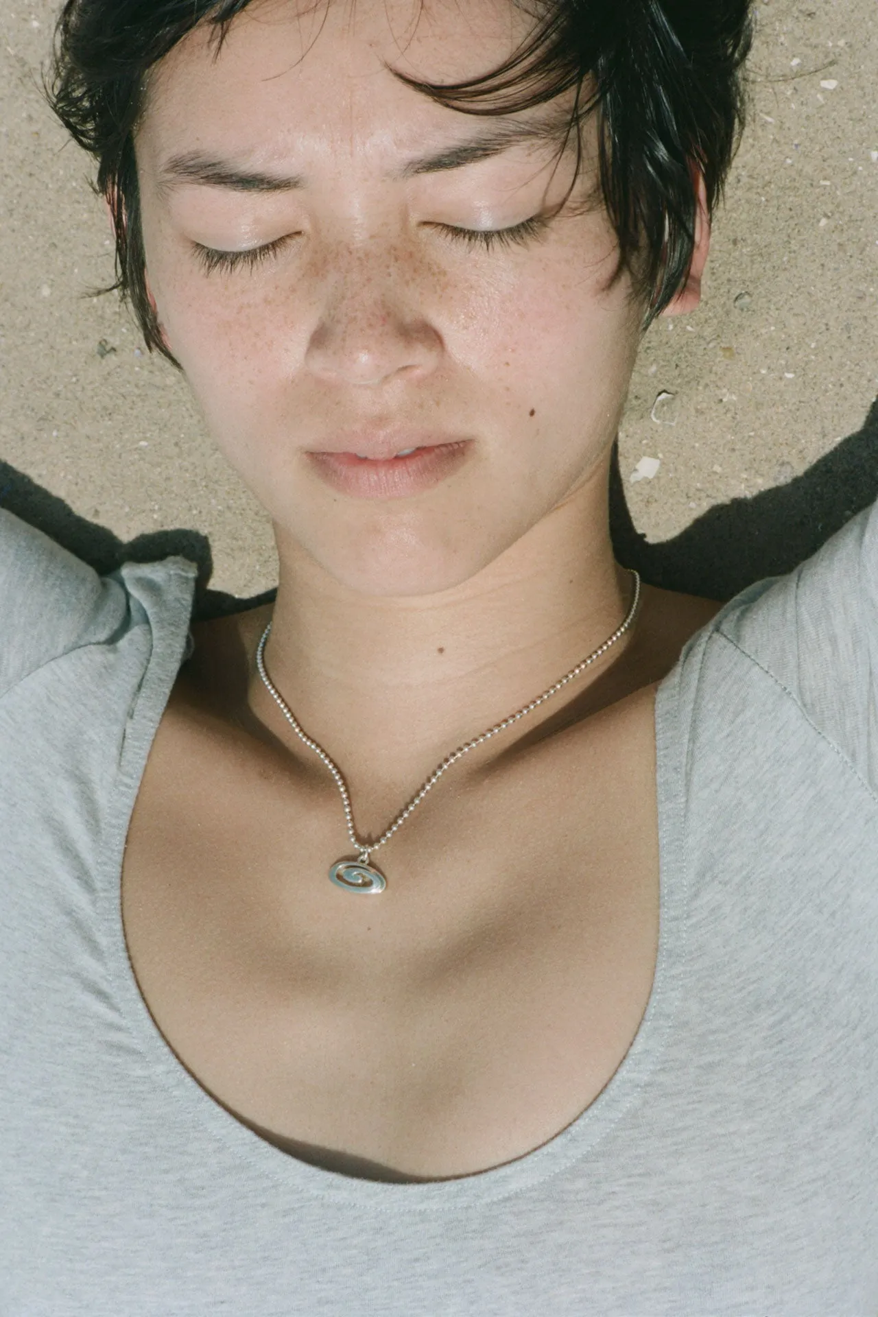 Infinity Charm Necklace in Silver