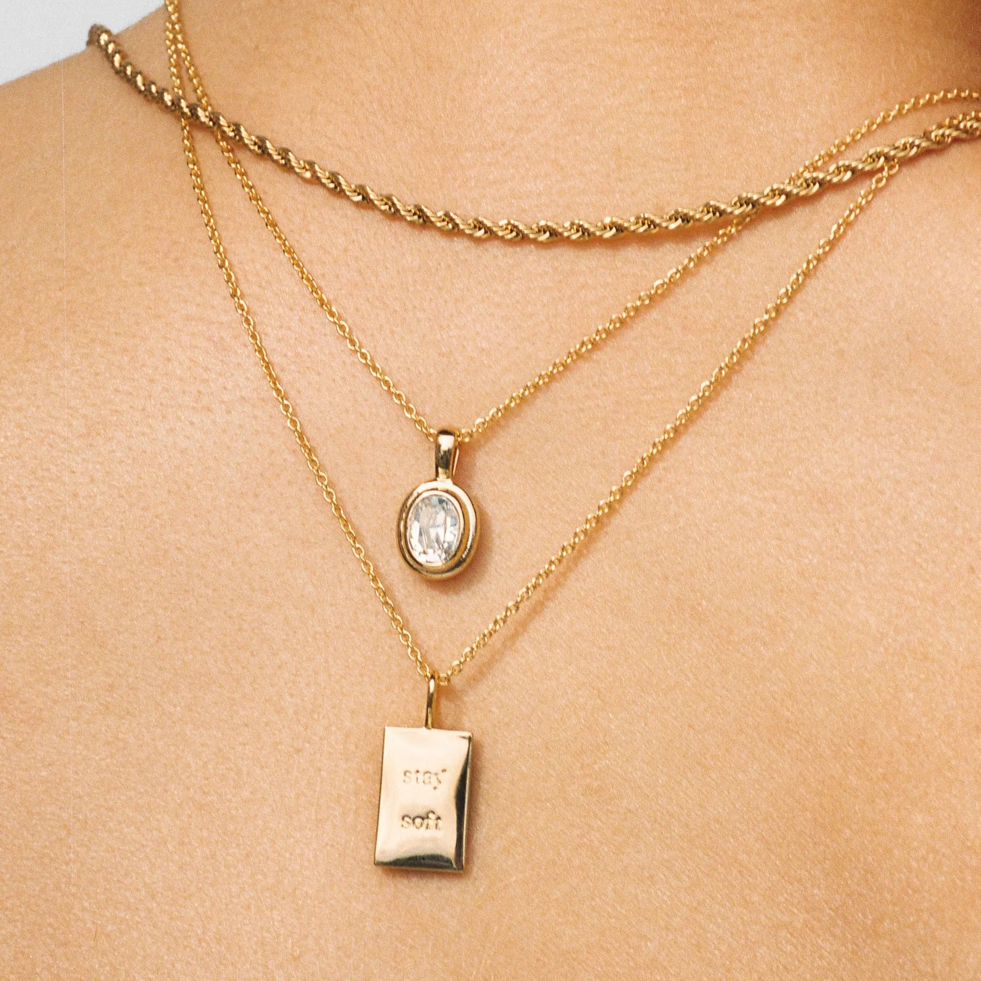 Ingrid Necklace - Crystal