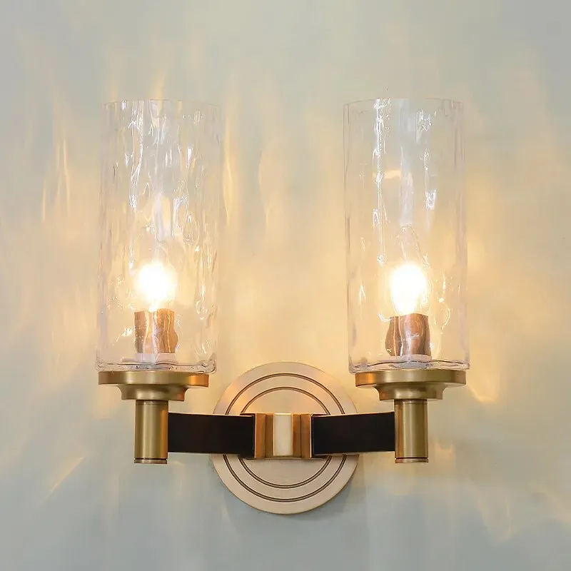 KUNG Modern Lustre Crystal Wall Lamp Bronze