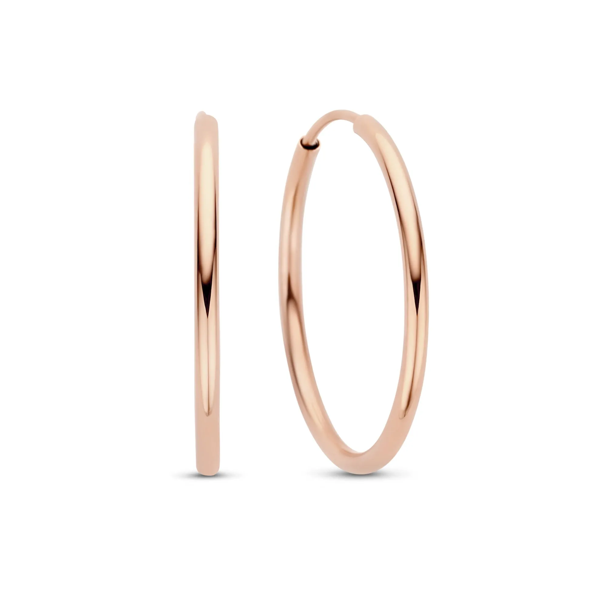 La Concorde Cerise 14 karat rose gold hoop earrings (20 mm)