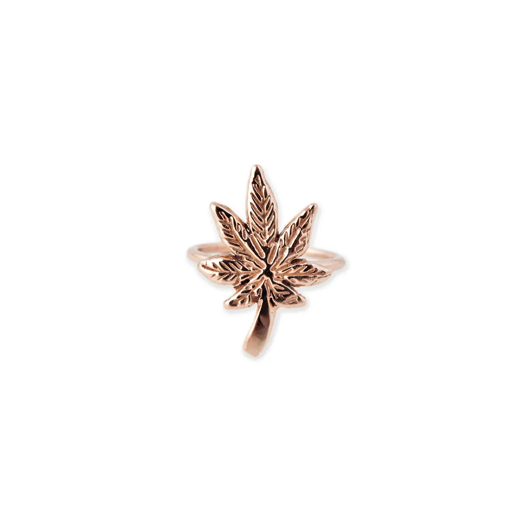 LARGE SWEET LEAF RING