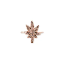 LARGE SWEET LEAF RING
