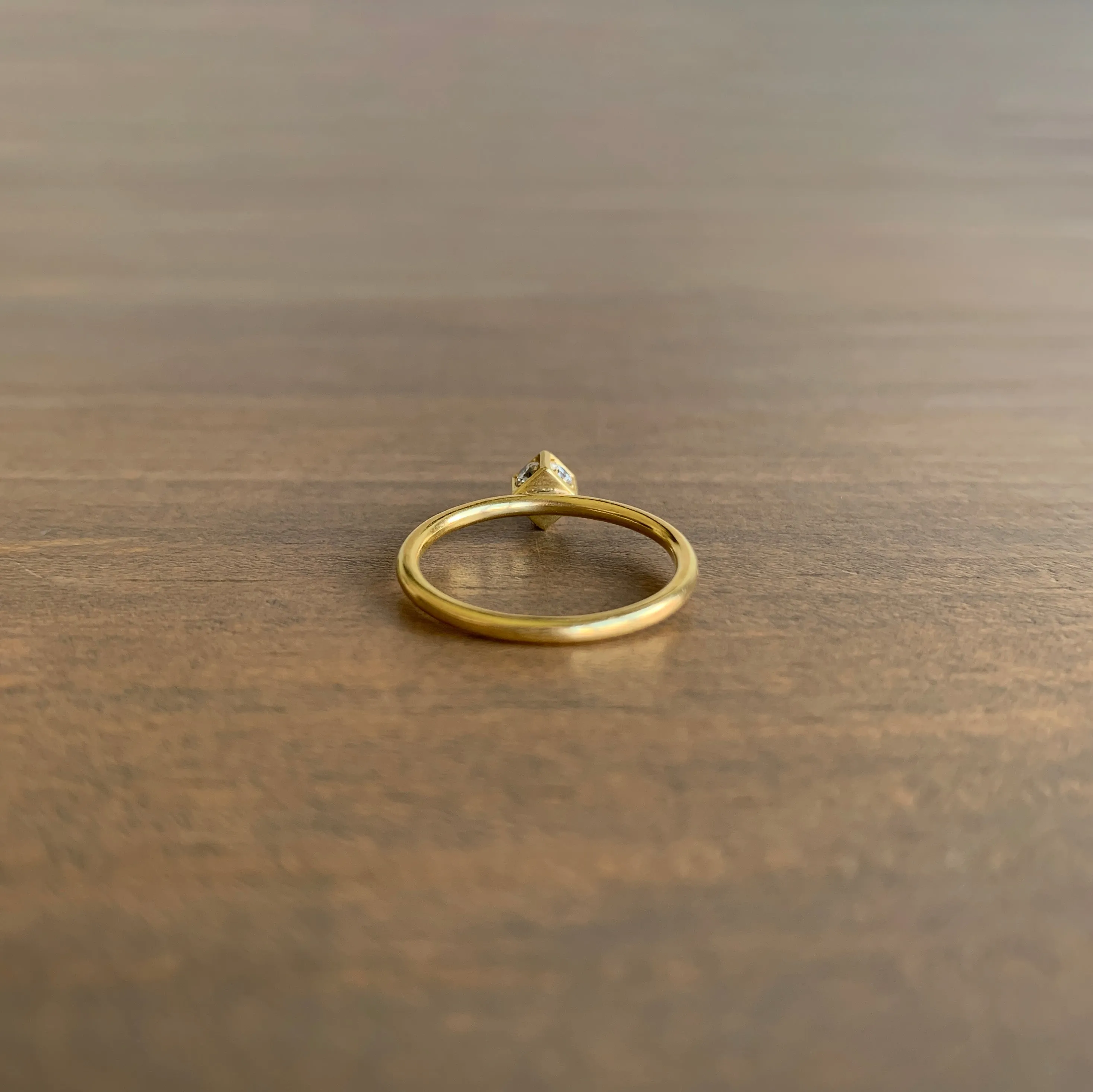 Medium Five-Sided Diamond Cube Ring
