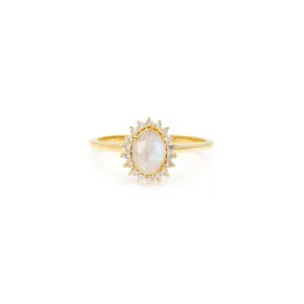 Mini Antiquity Ring | 14k Gold & Moonstone