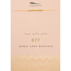 Morse Code Necklace - BFF