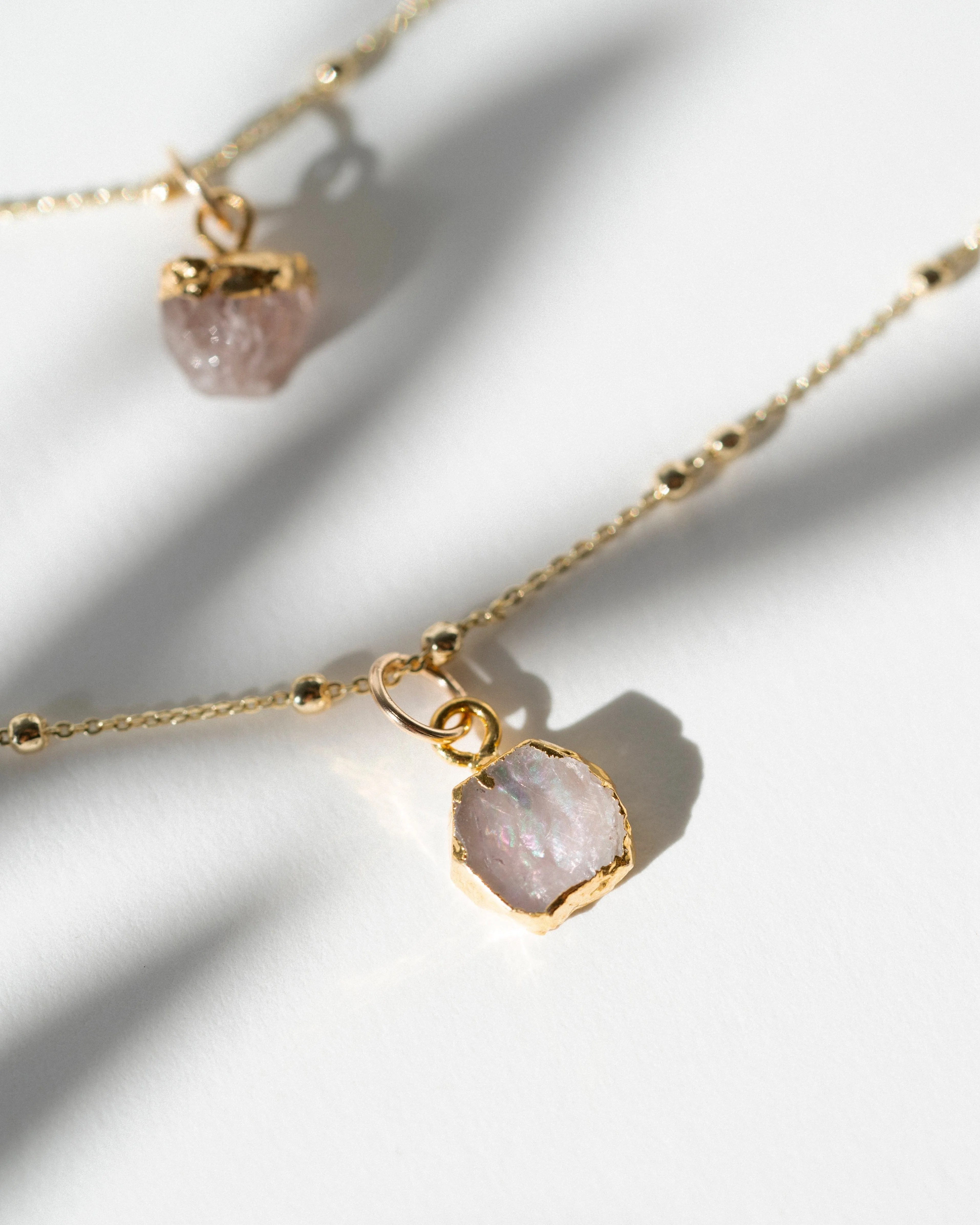 October | Rose Quartz Necklace
