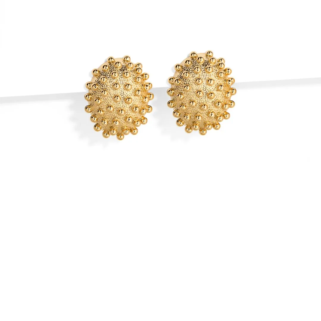 OVAL DOME BULLES EARRINGS
