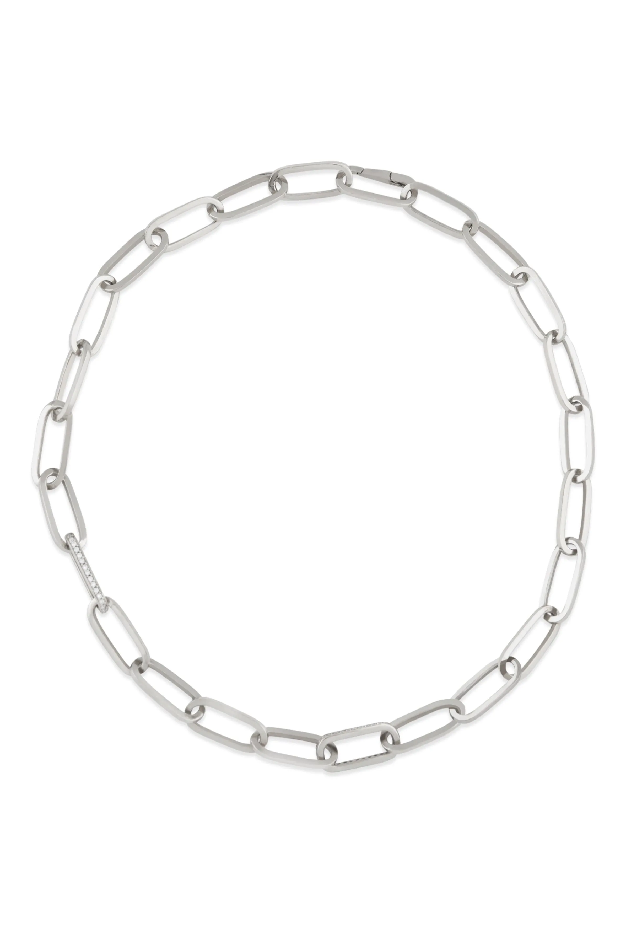 Oval Link Statement Necklace
