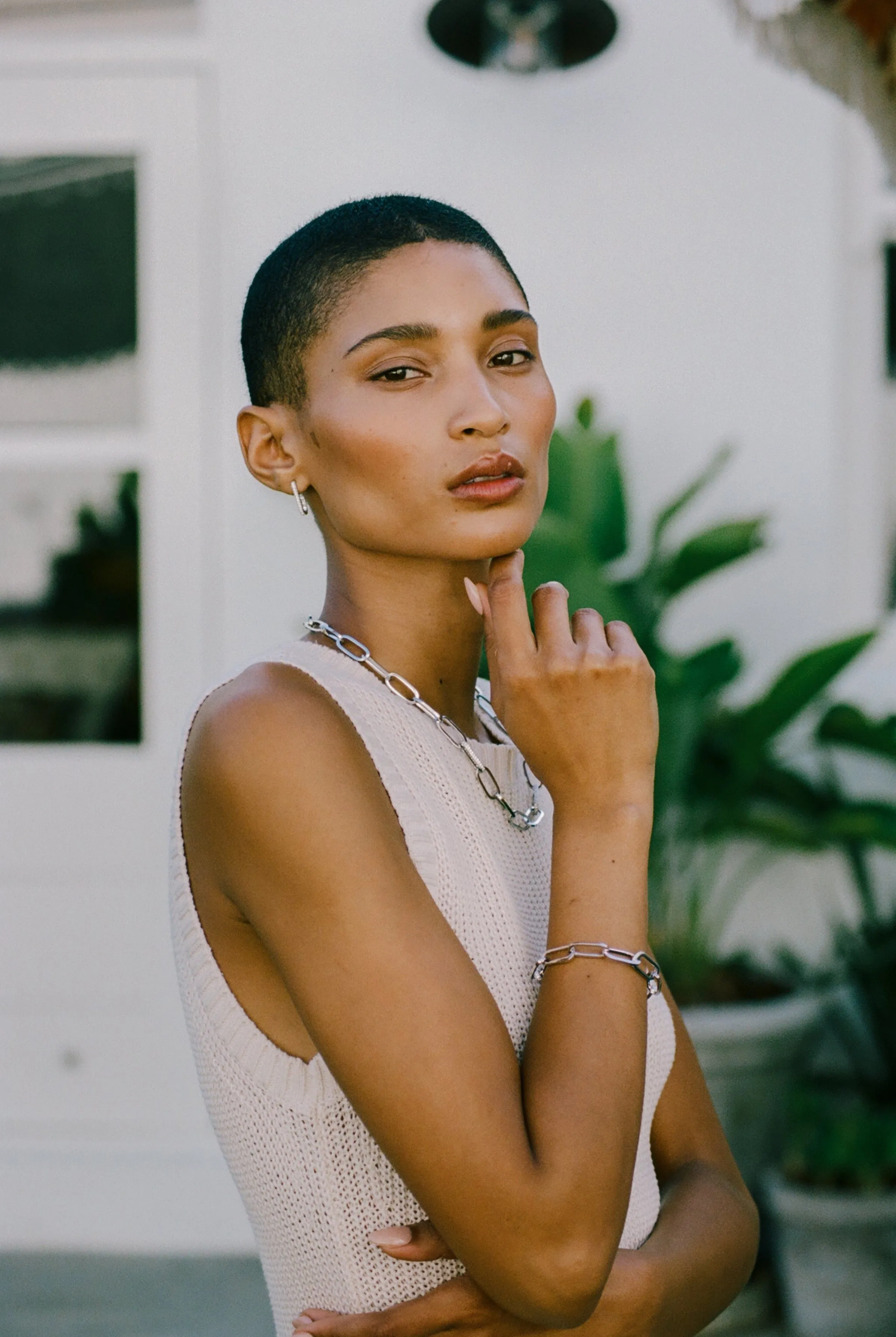 Oval Link Statement Necklace