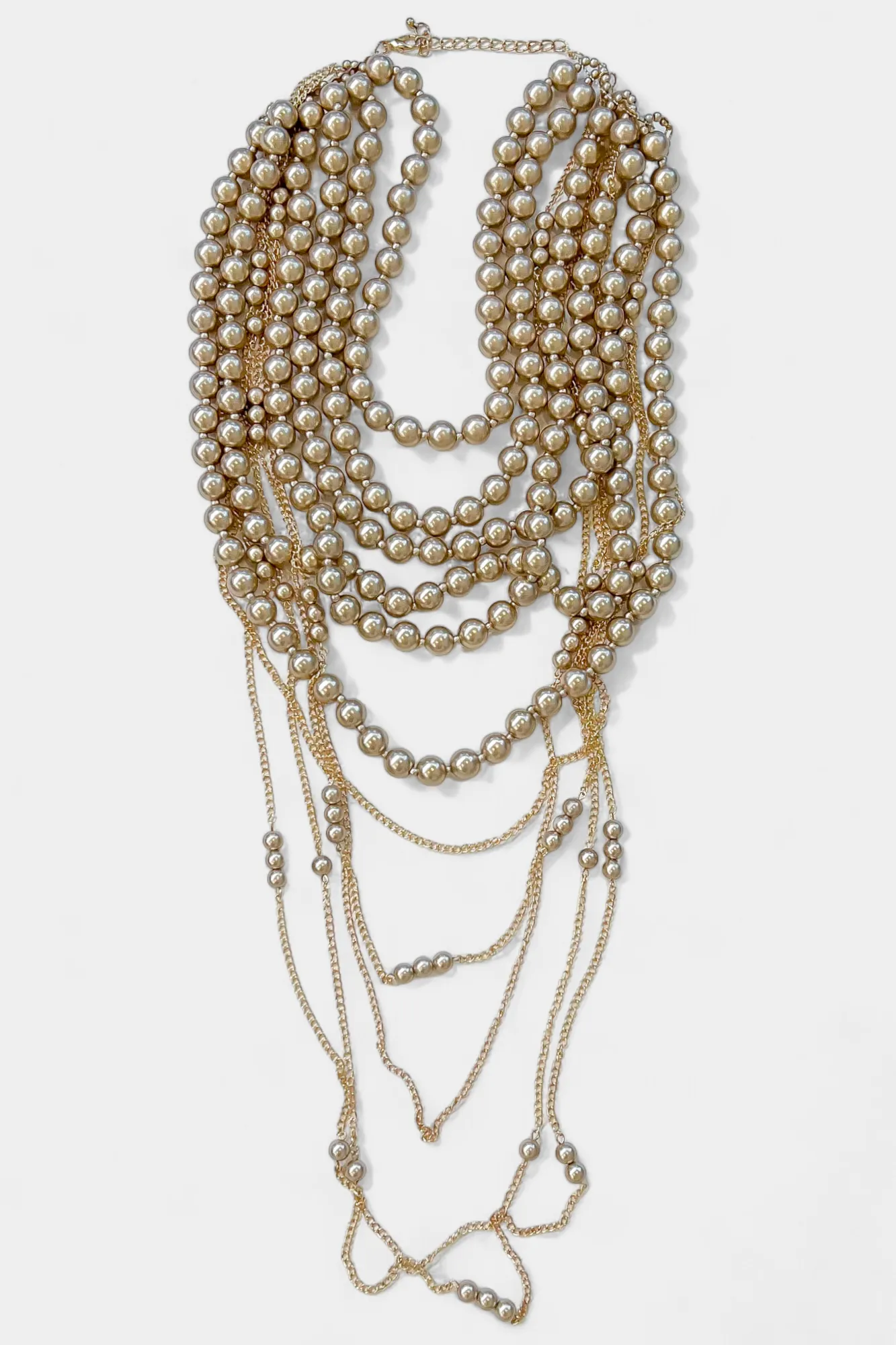 Pearl Bib Statement Necklace