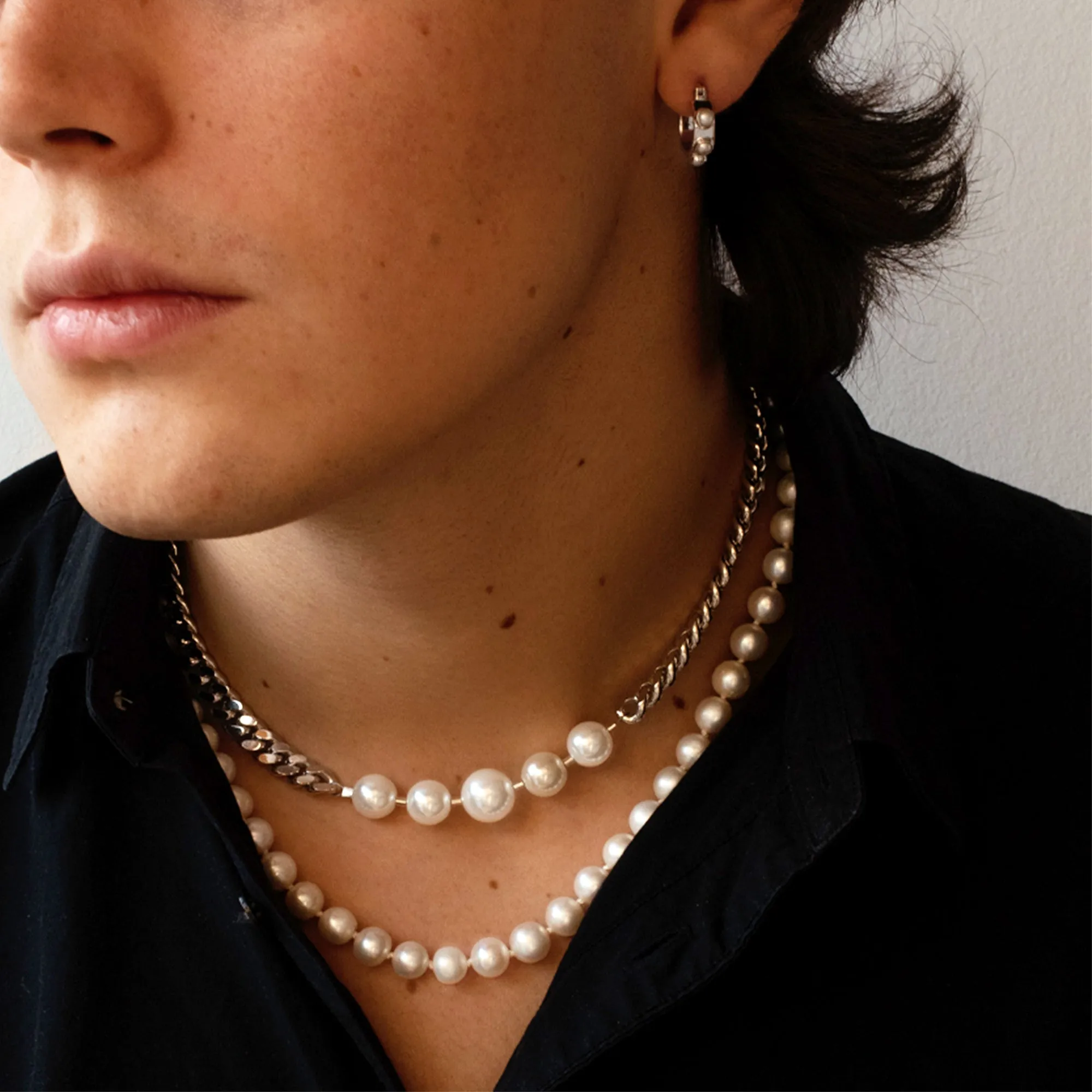 Pearl Pansar Short Necklace