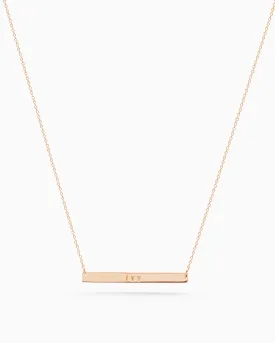 Personalised Tag Necklace | Solid Rose Gold