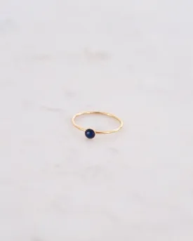 Petite Blue sapphire ring