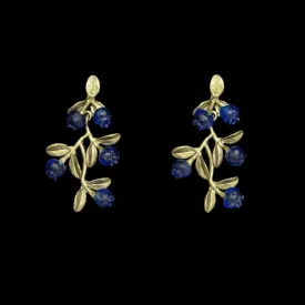 Petite Blueberry Earrings - Dangle Post