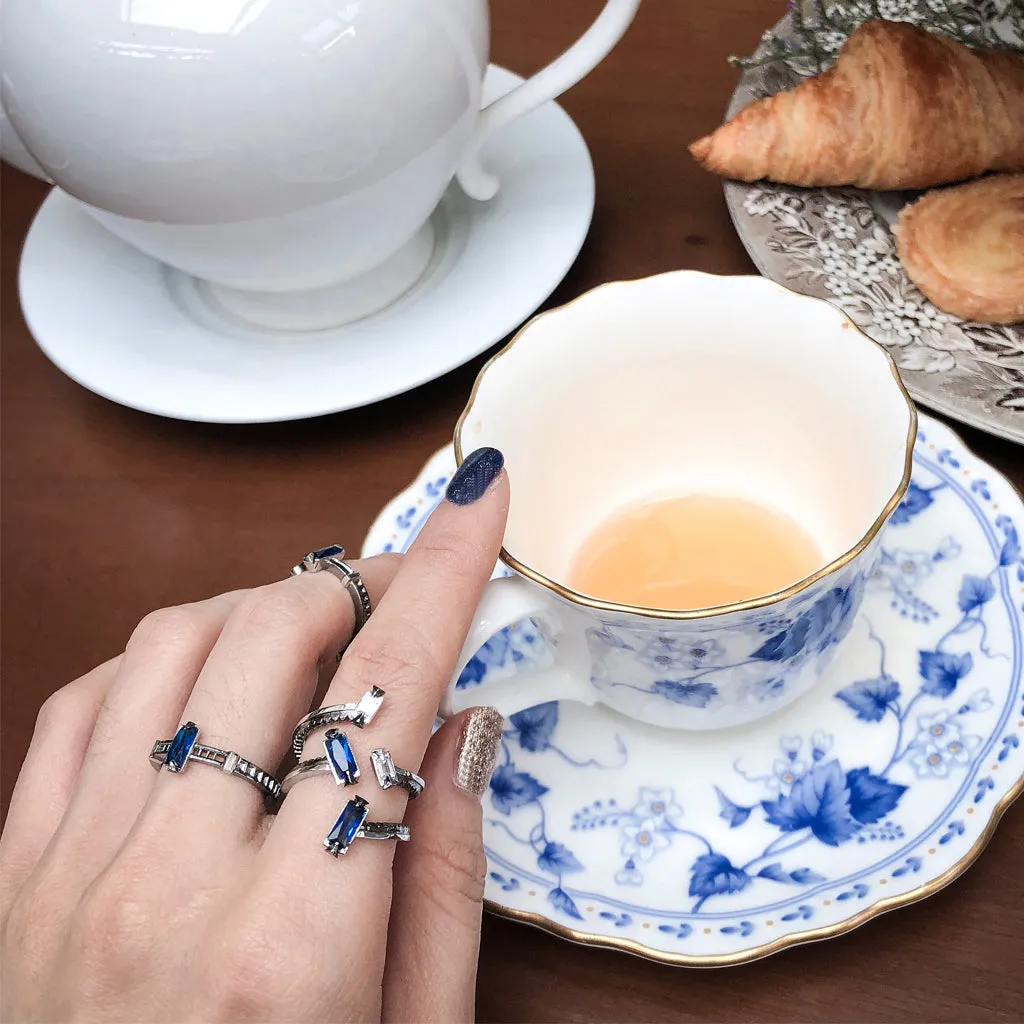 Pilot No.1 Ring [Blue gems]