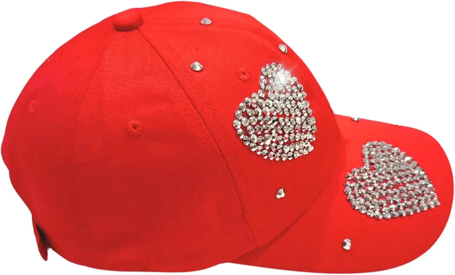 Popfizzy Rhinestone Baseball Cap for Women and Girls, Fun Bedazzled Hats, Cute Bling Denim and Diamond Hat, Sparkly Gifts