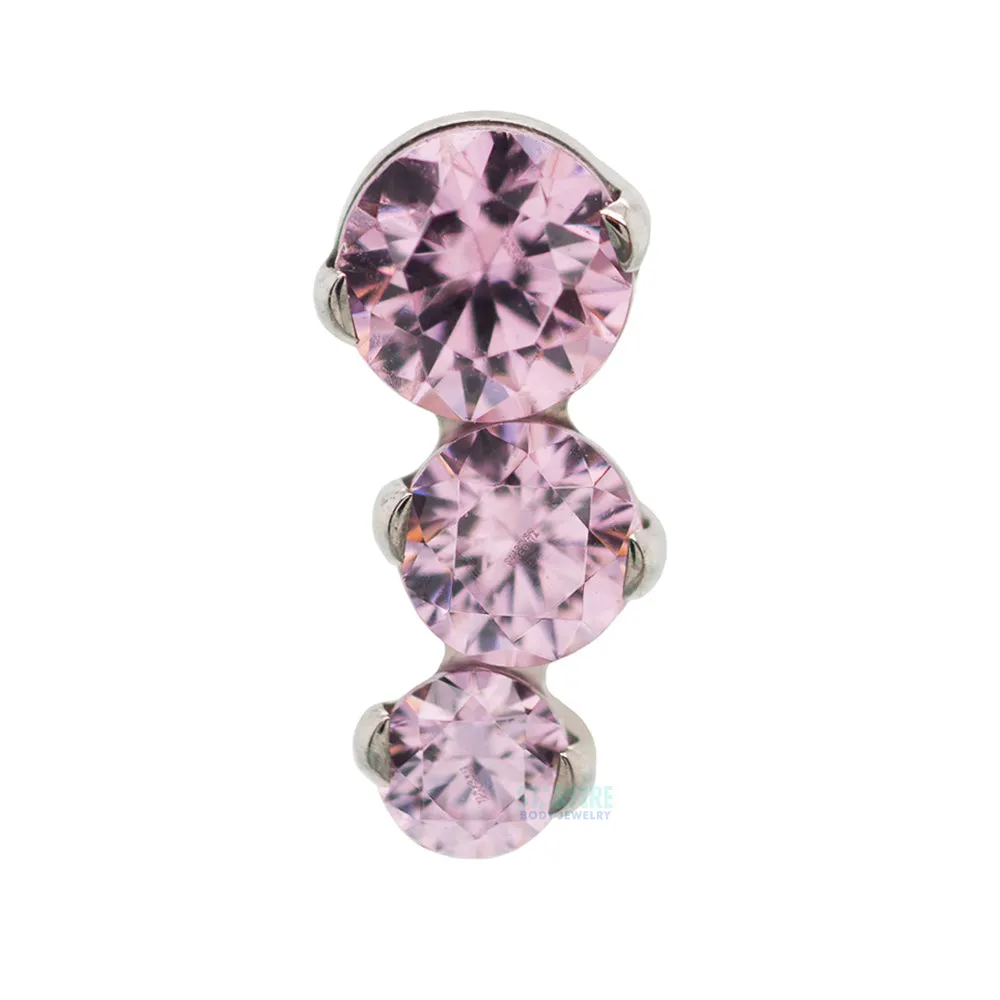 "Clio" with Faceted Gems on Flatback