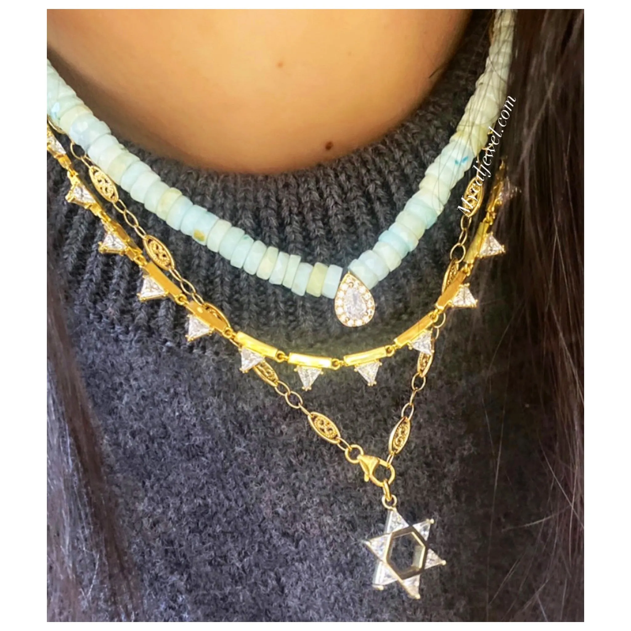 "Mémé" Magen David Necklace