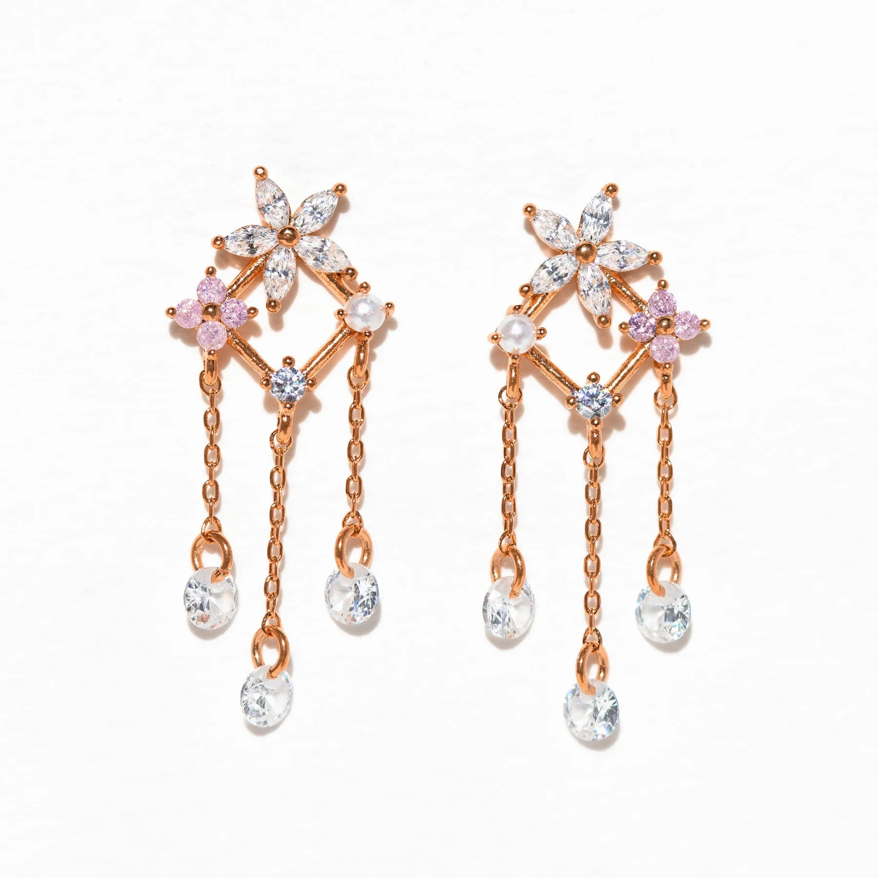 Raining Gems Dangle Earrings