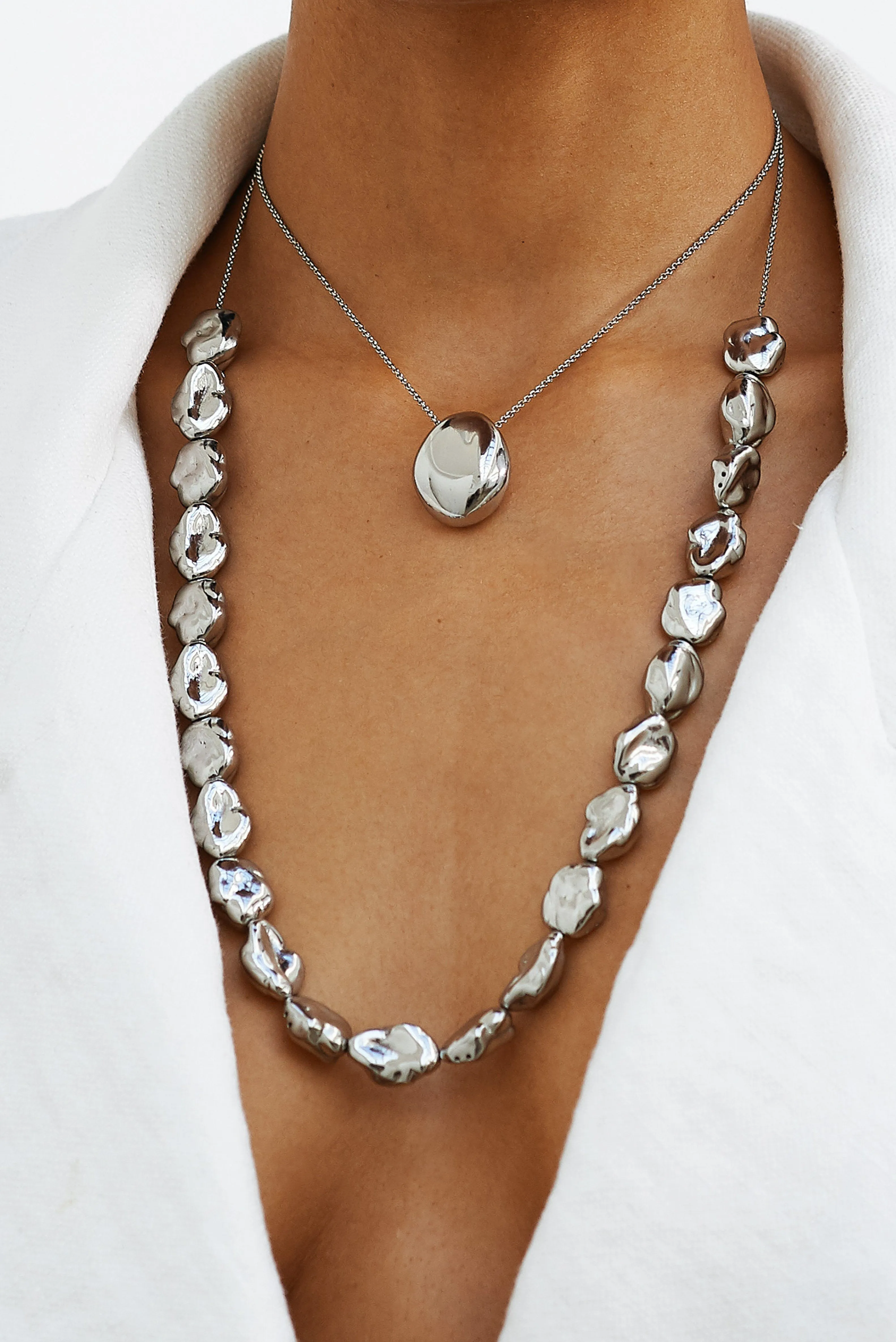 Silver Orb Necklace