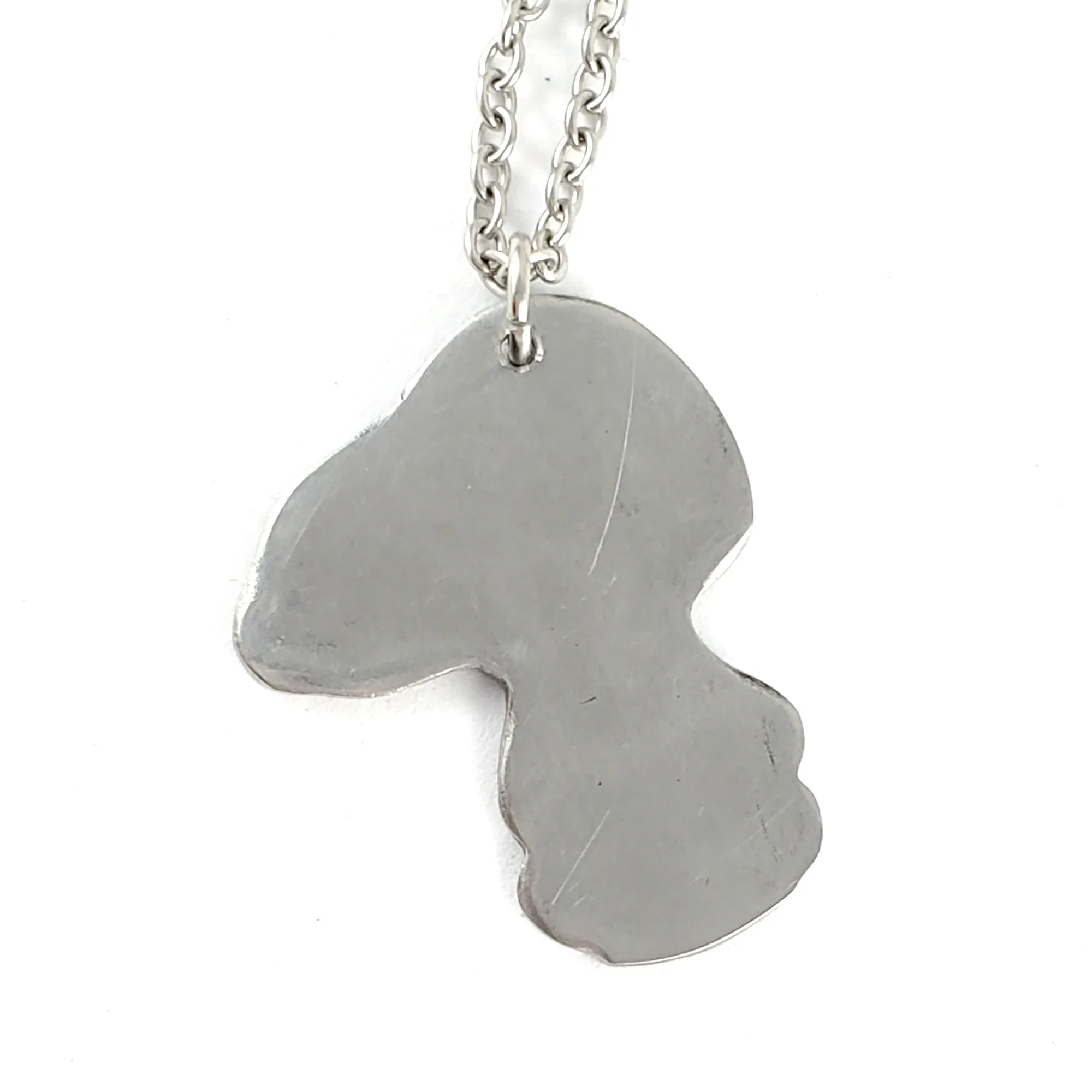 Snoopy & Woodstock Walking Stainless Steel Spoon Necklace