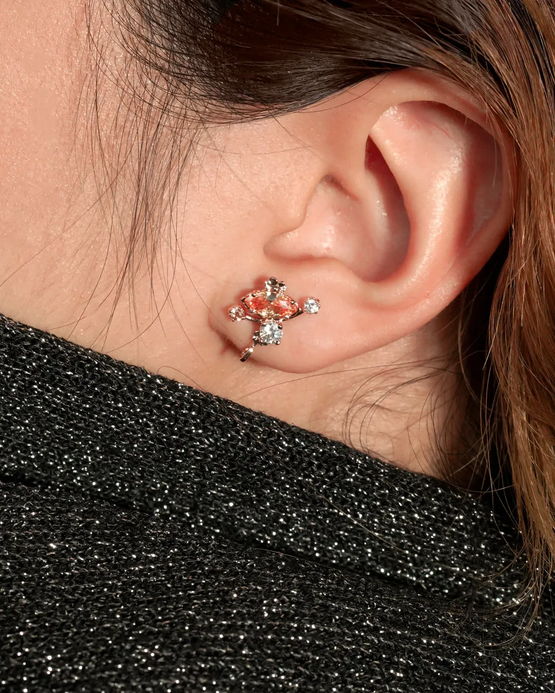 Star Dust Earrings [Champagne color]