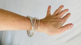 Sterling Silver Multi-Bangles Bracelet. Thailand