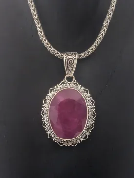 Stunning Ruby Statement Necklace: A Bold and Elegant Accessory