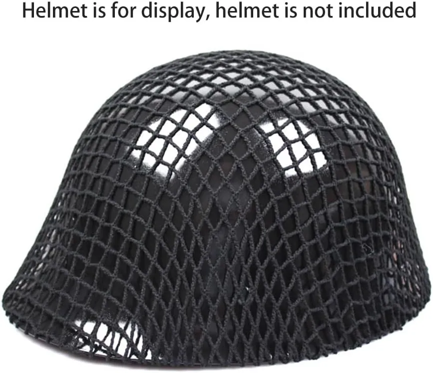 Tactics Airsoft Helmet Net Cover, Army Green Camouflage Net Cover for M1 M35 M88 MK1 MK2 GK80 Helmet
