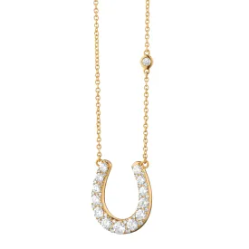 The Horseshoe Necklace with Diamonds