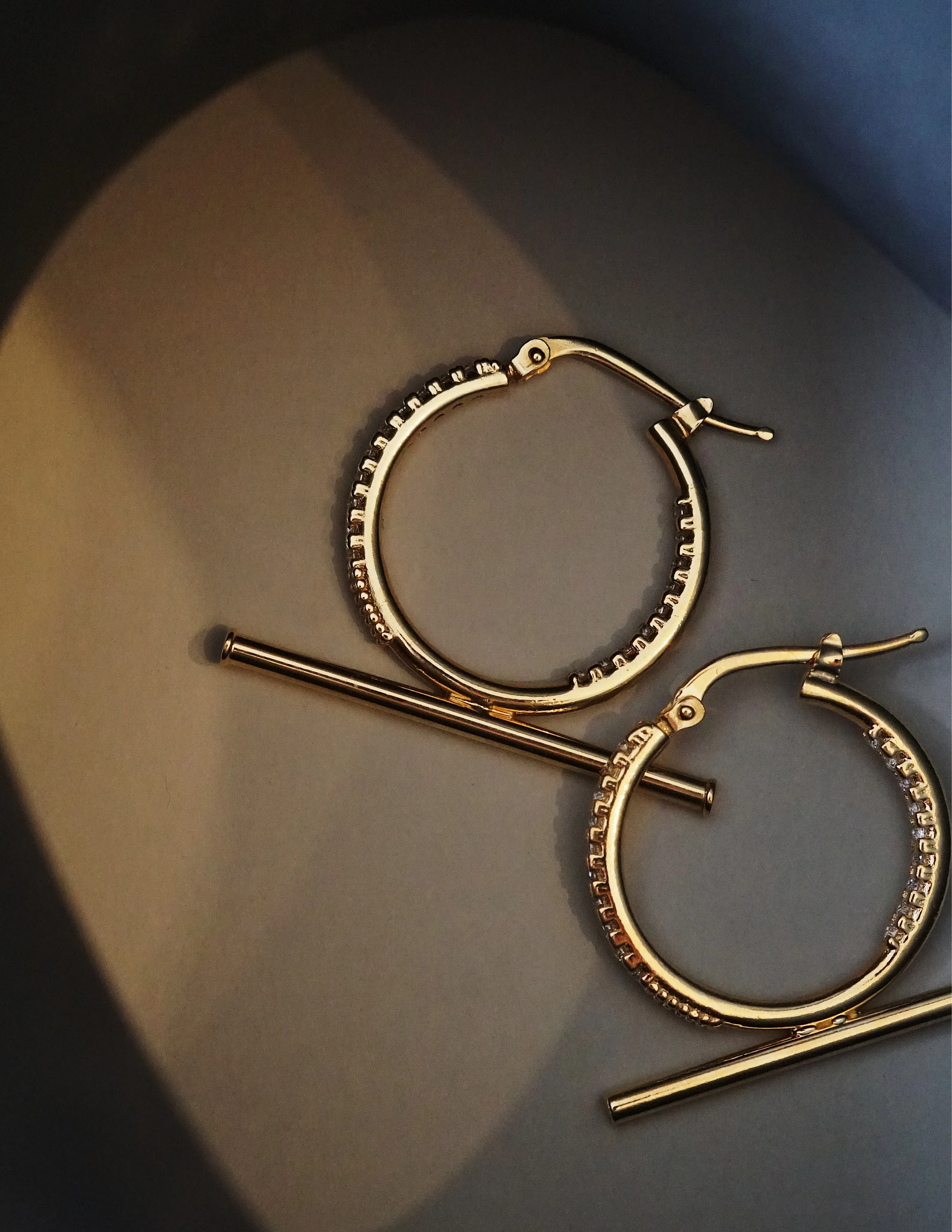 Trapeze Black Onyx Earrings <br> Gold Vermeil