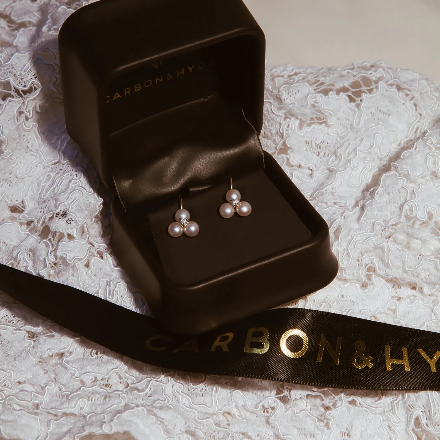 Tri Pearl Earrings
