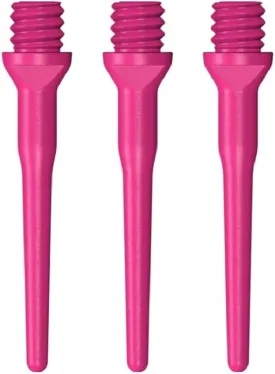 US Darts 250 Pink Tufflex II Replacement Soft Tips - Standard Length - 2BA.