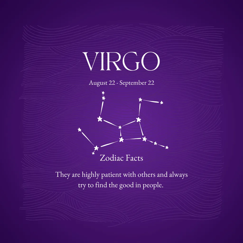 Virgo Constellation Necklace Rose Gold
