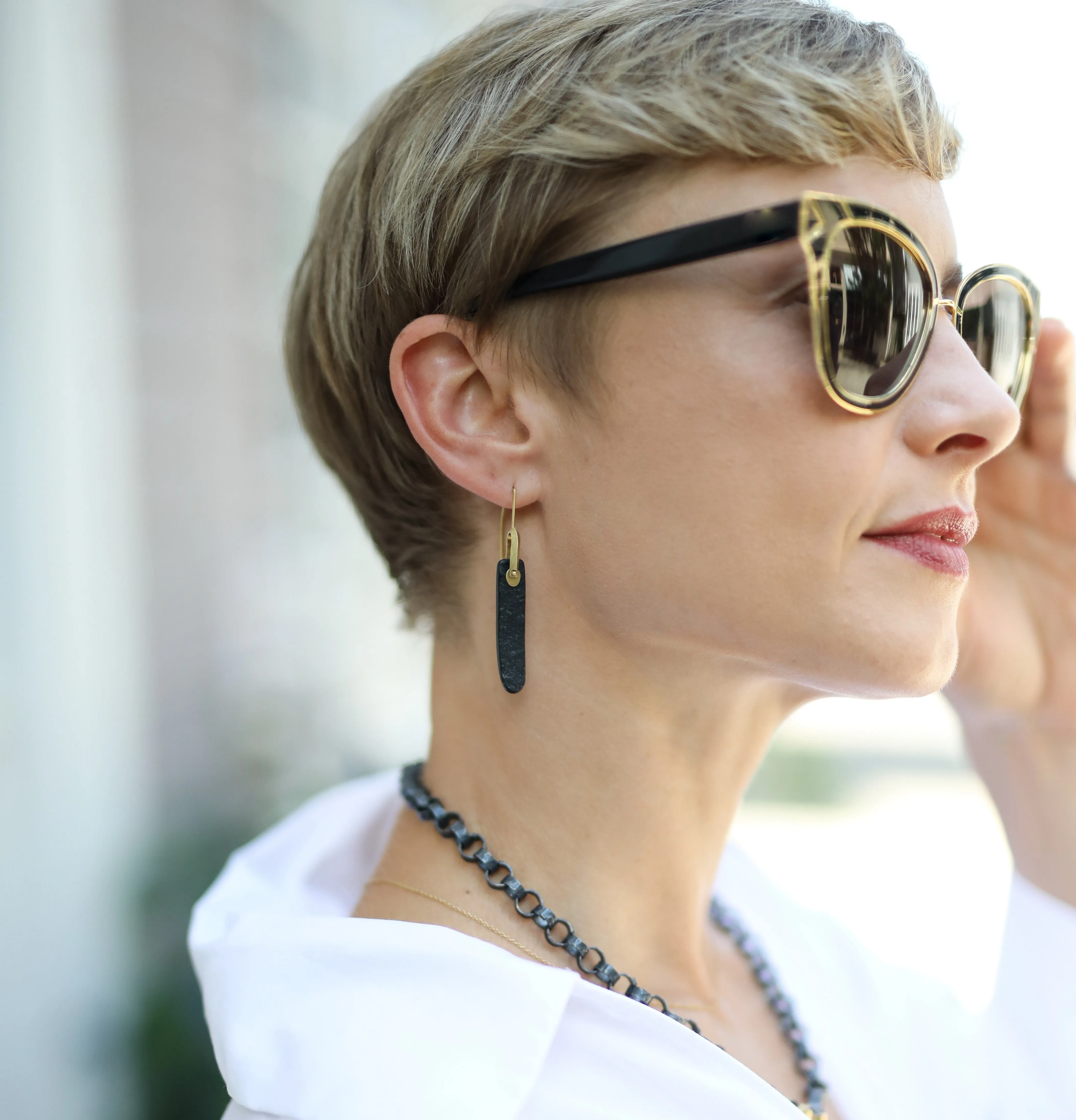 Wyoming Jade Bridle Bit Earrings