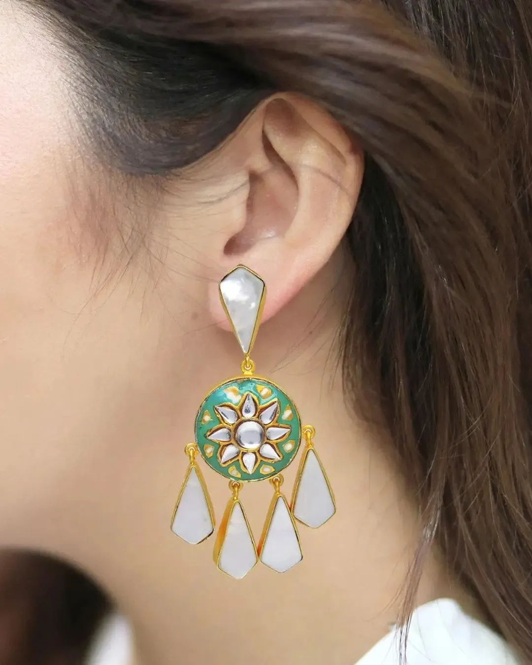 Zoha Earrings | Night & Sky