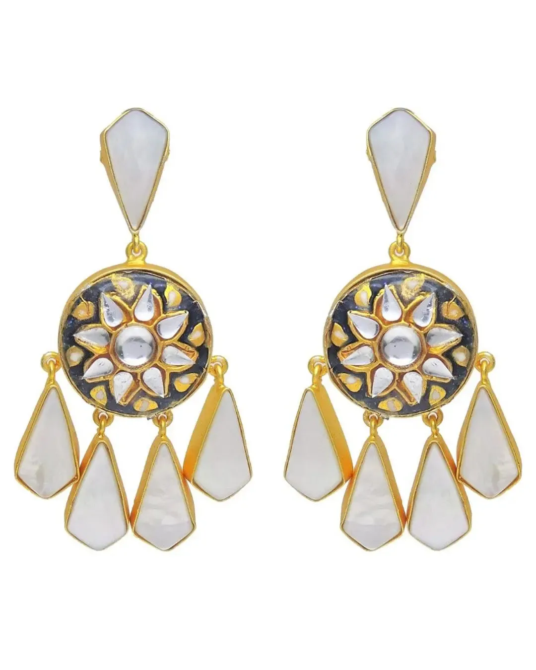 Zoha Earrings | Night & Sky
